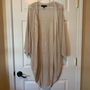 Forever 21 draped crocheted cardigan